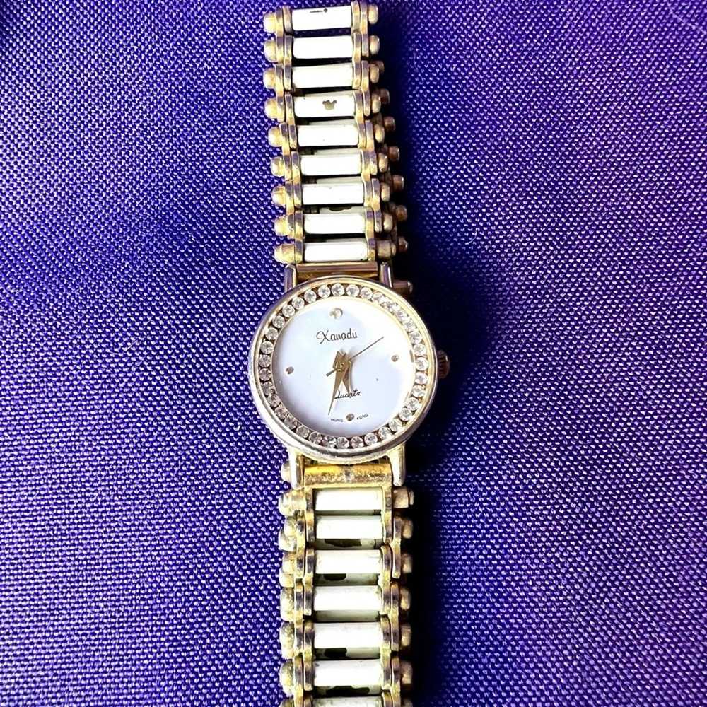 Other Vintage Xanadu Quartz Wristwatch Faux Diamo… - image 6