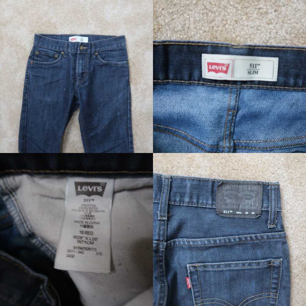 Levi's Levi's 511 Slim Jeans Youth Size 16 (28x28… - image 4