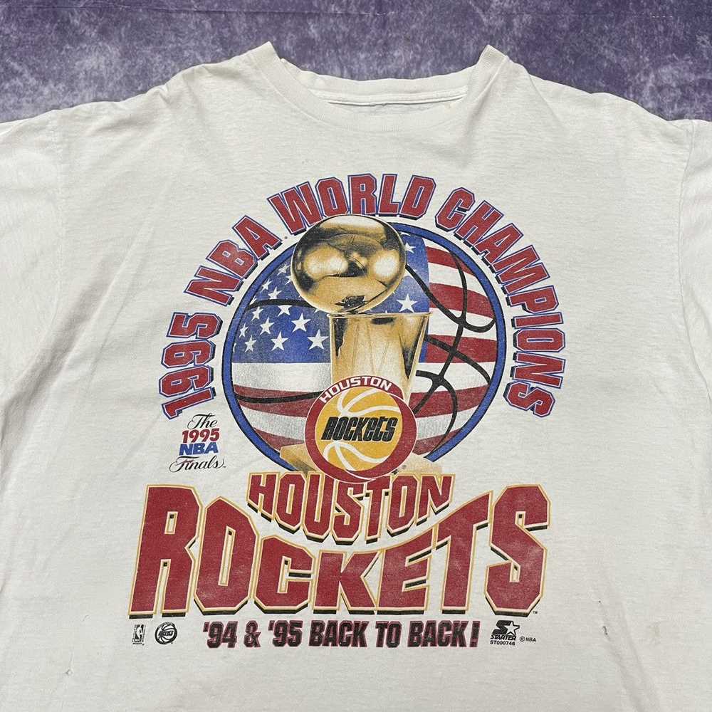 NBA × Vintage Vintage 90s Houston Rockets NBA Cha… - image 2