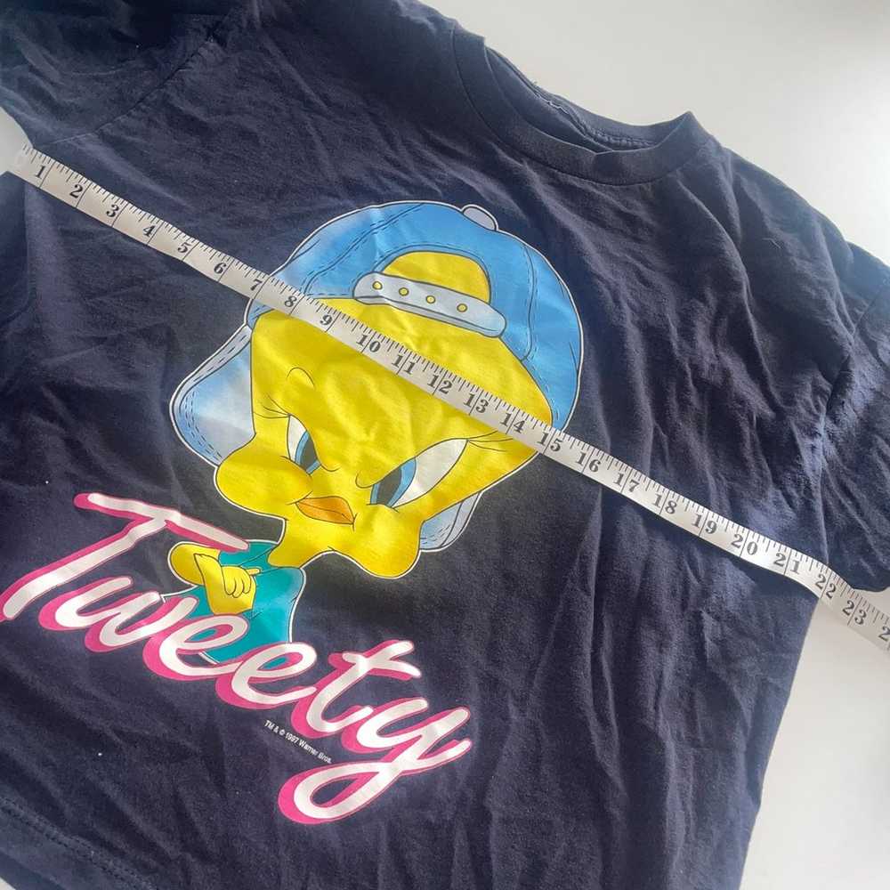 Vintage 1997 Looney Tunes Tweety Bird T-Shirt (00… - image 3