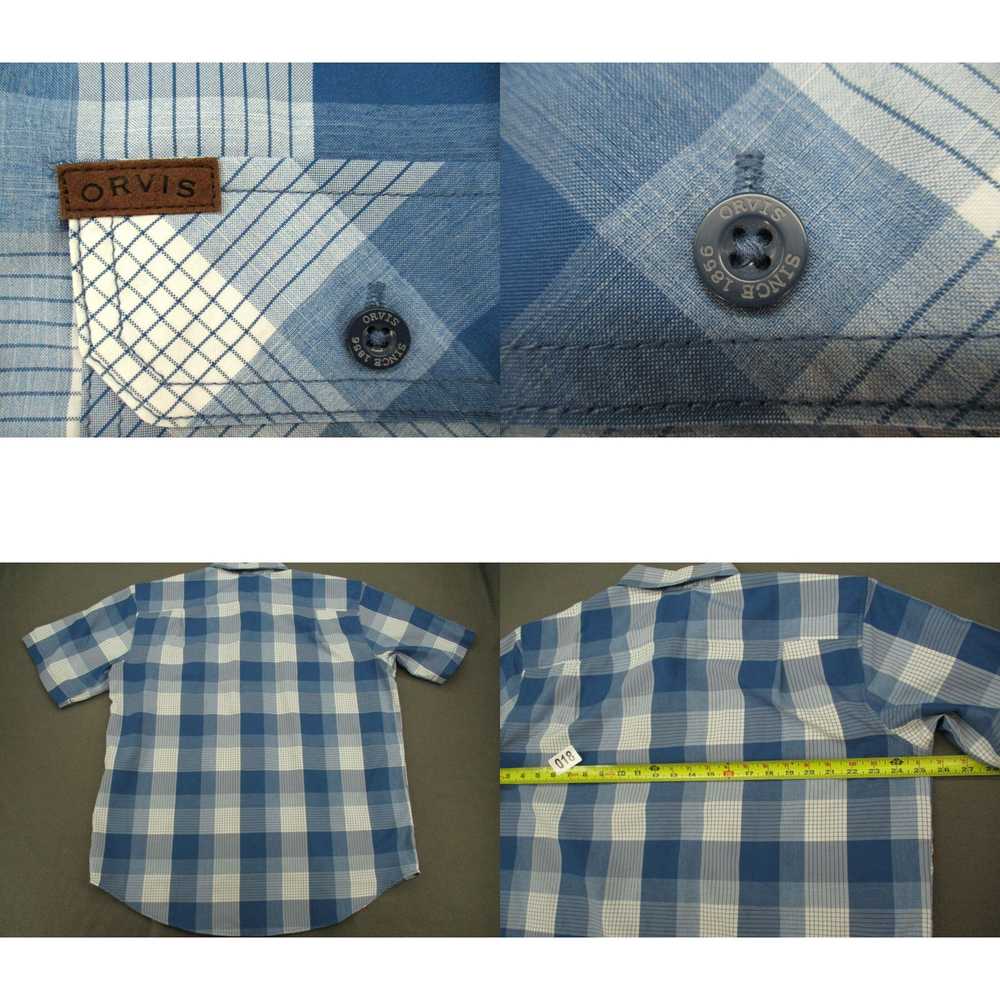 Orvis Orvis Shirt Mens XL Blue Plaid Short Sleeve… - image 4