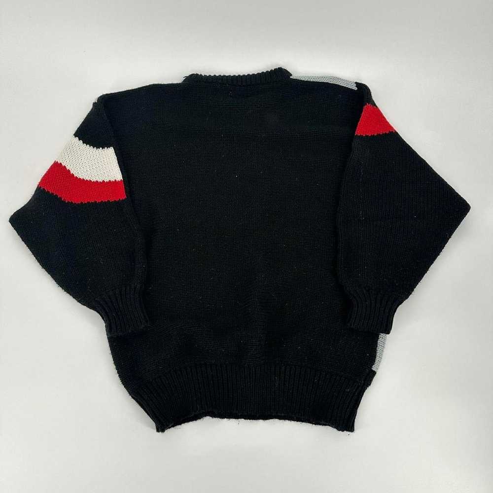 Reclaimed Retro 90s knit abstract sweater - image 2