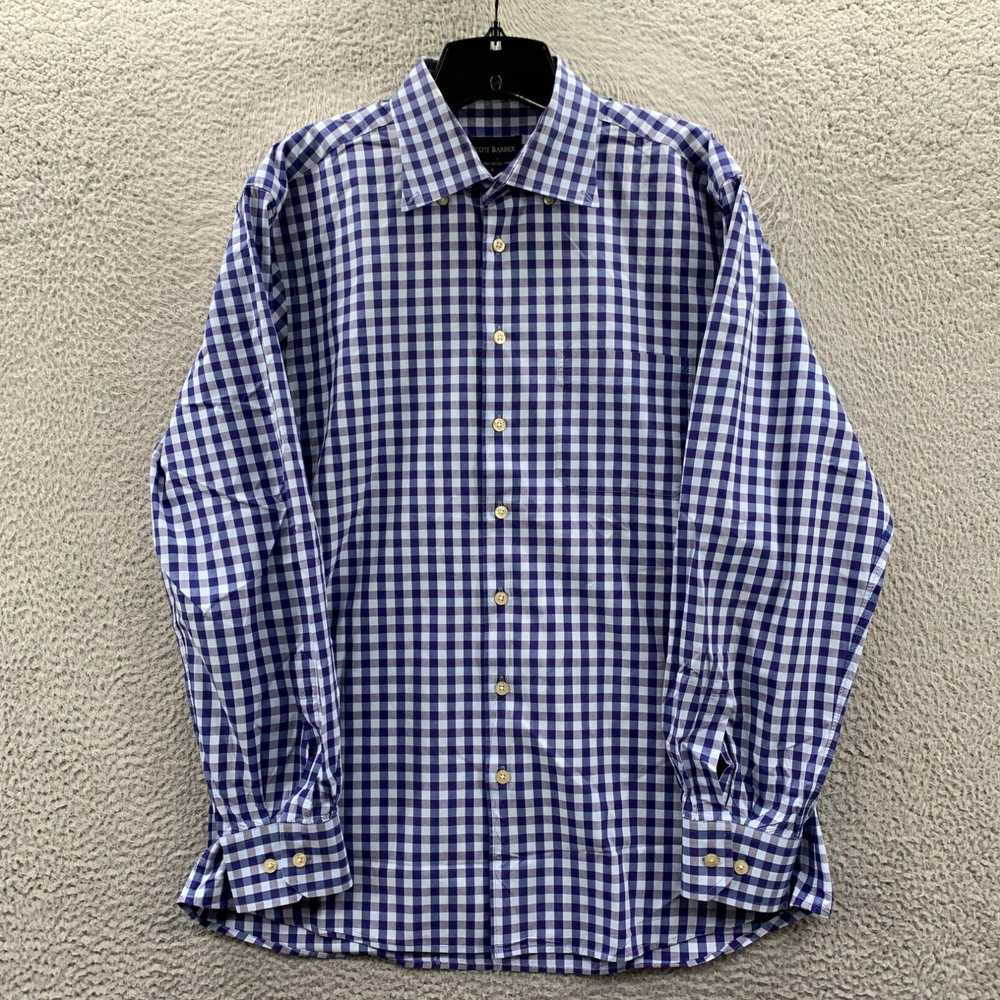 Vintage SCOTT BARBER Shirt Mens Large Button Up P… - image 1