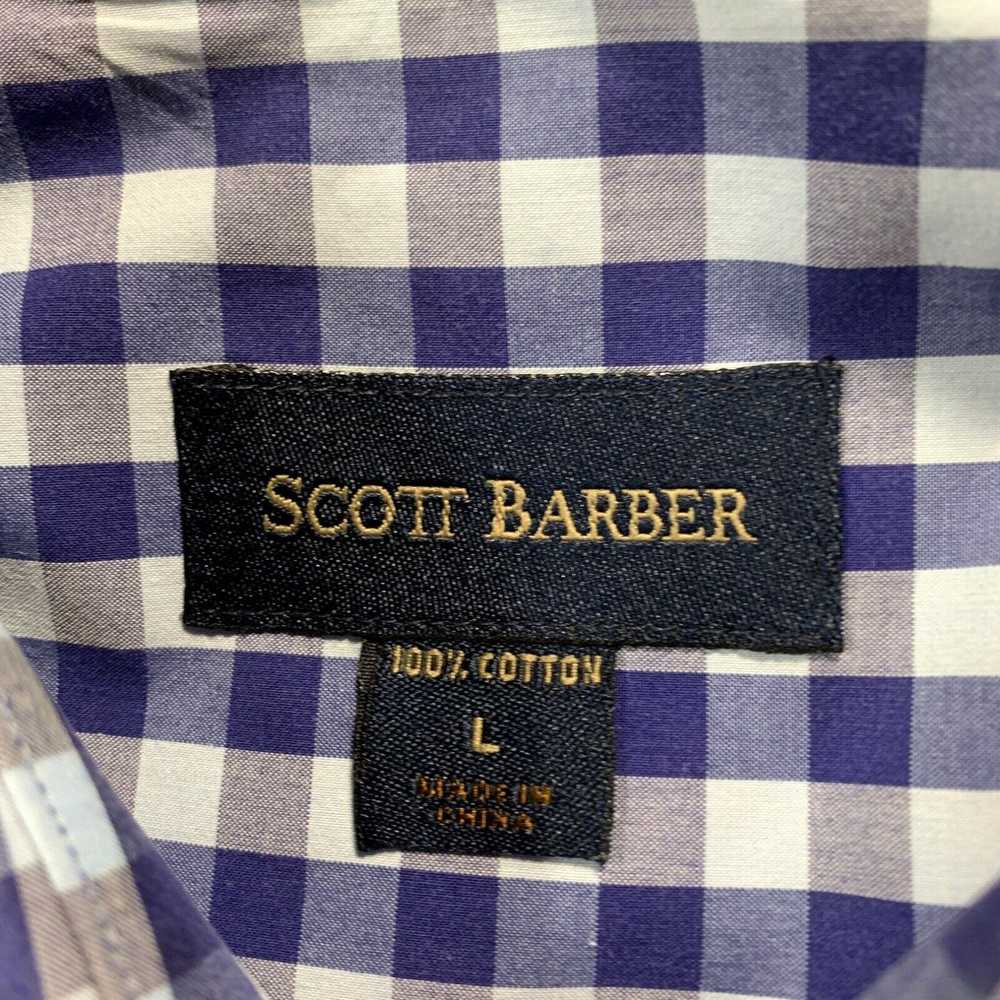 Vintage SCOTT BARBER Shirt Mens Large Button Up P… - image 3