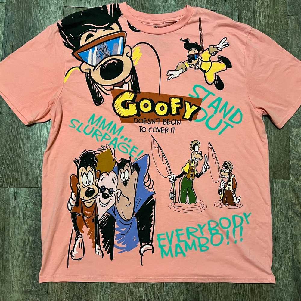 A Goofy Movie Powerline AOP Disney Shirt size Lar… - image 1