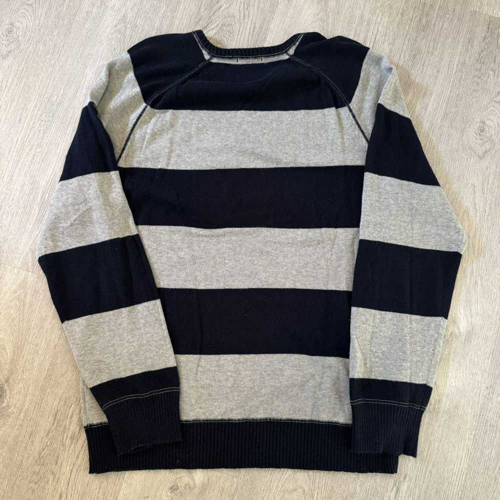 Nautica Vintage Nautica Jeans Striped Sweater Gre… - image 2