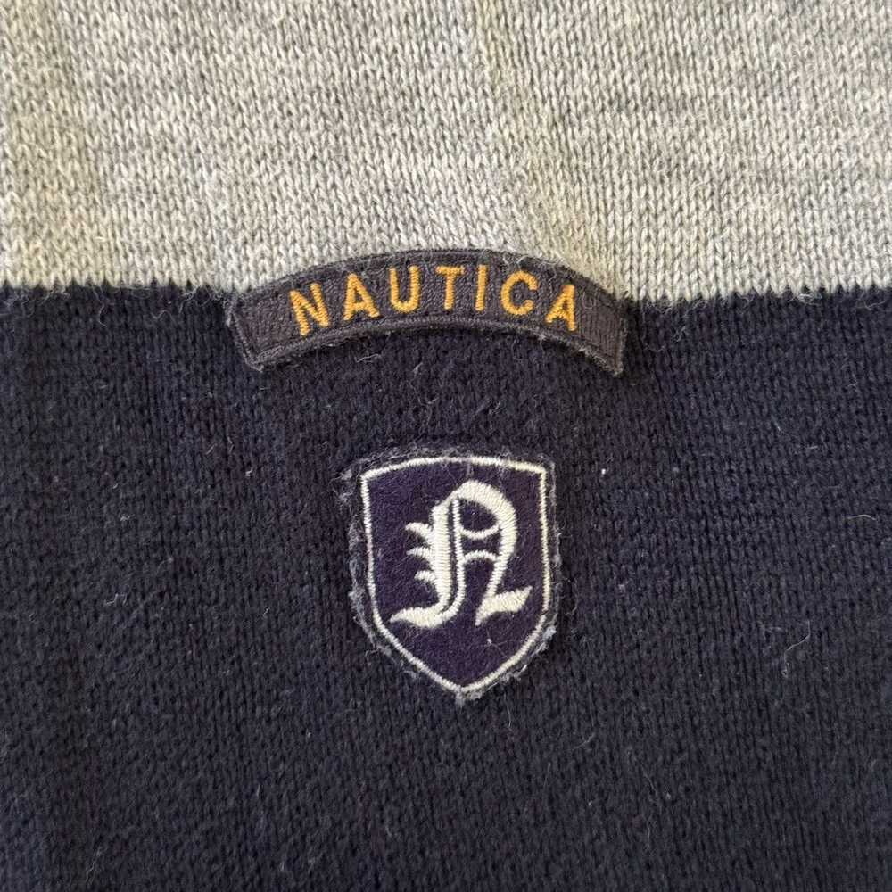 Nautica Vintage Nautica Jeans Striped Sweater Gre… - image 4