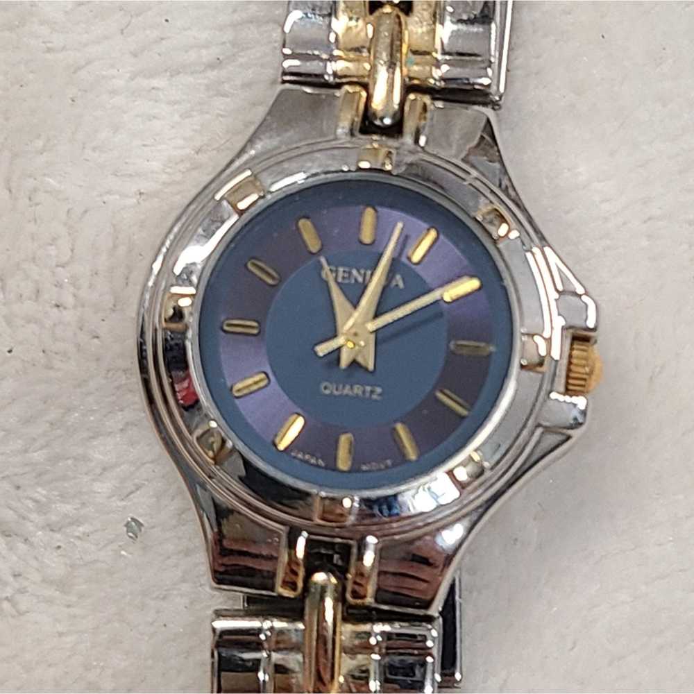 Geneva Vintage Geneva Women's Two Tone Blue Face … - image 1