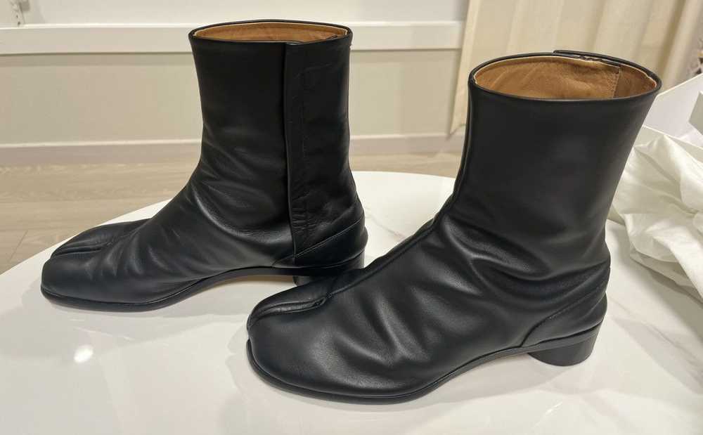 Maison Margiela Mid heel tabi black calf leather - image 2