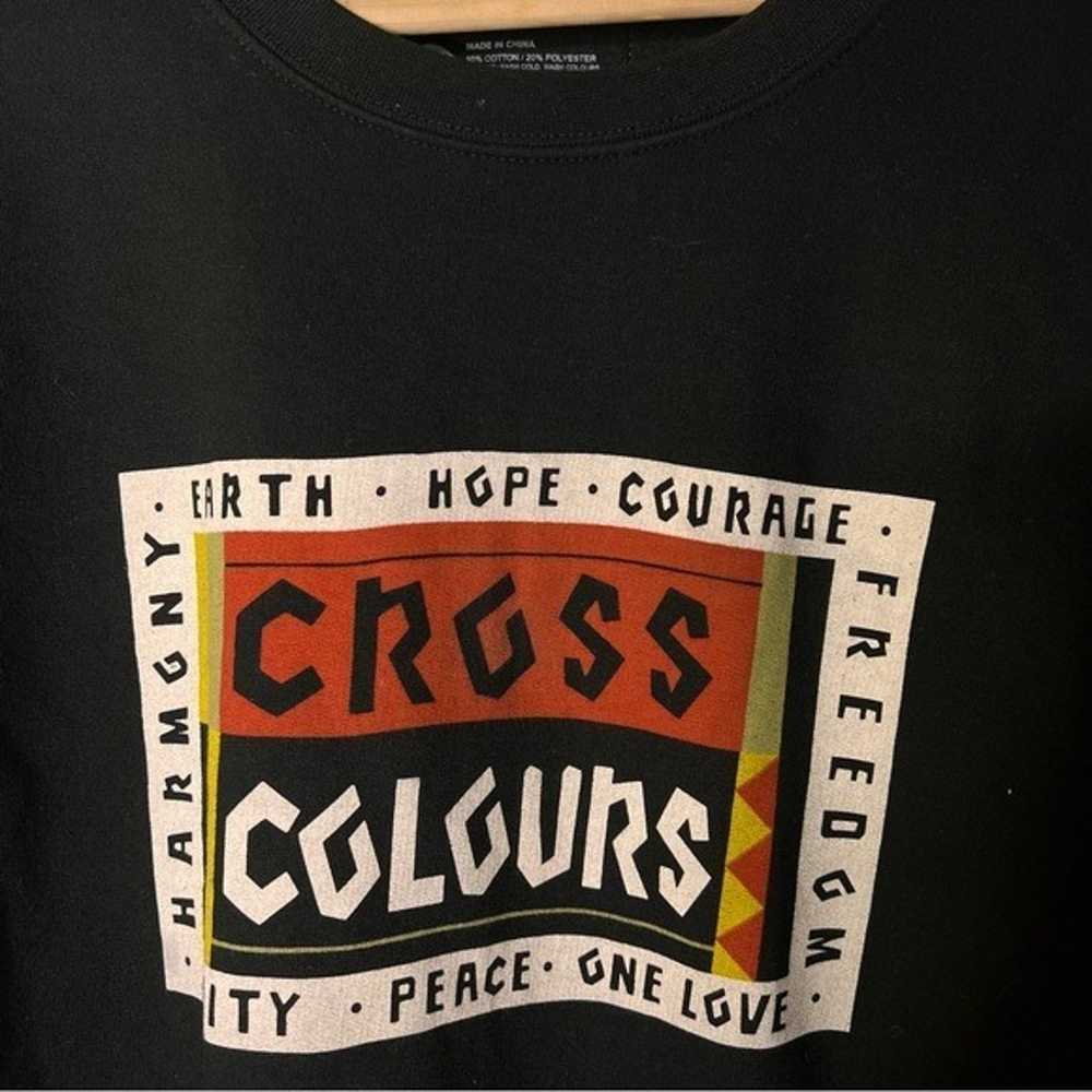 Cross Colours Black Long Sleeve Crewneck Sweatshi… - image 4