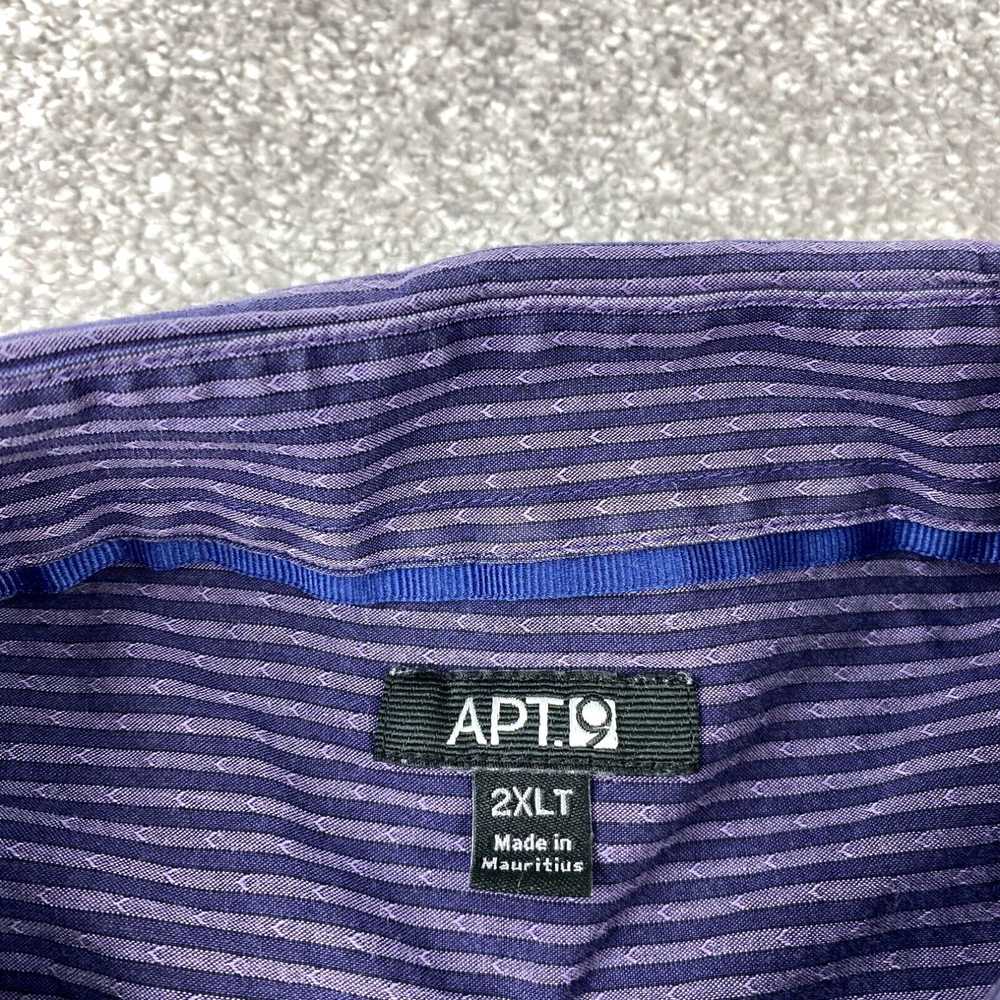 Apt. 9 APT.9 Button-Up Shirt Men's Size 2XLT Purp… - image 3