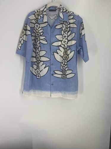 PRADA - PRADA❤️美品❤️水色綿混軽い春夏ジャケット42 Sky Blue Cotton zipper shirt | PRADA