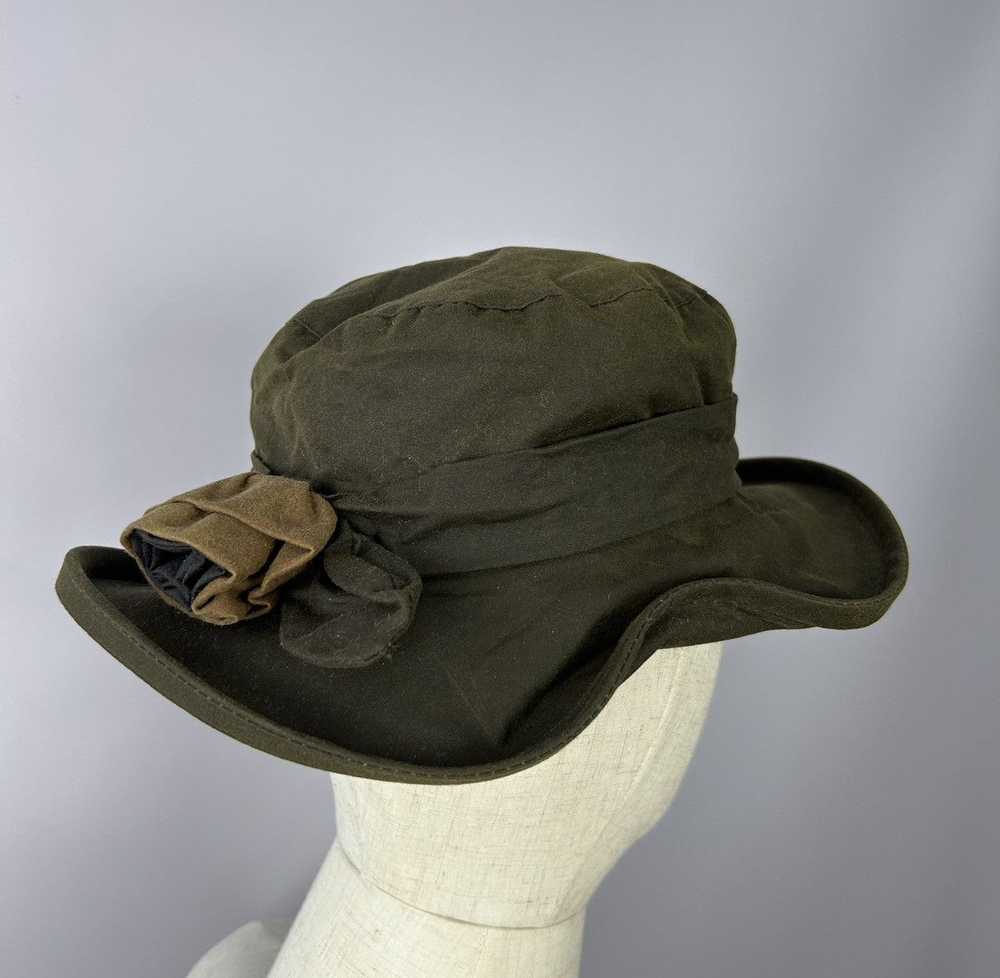 Barbour Barbour Ladies Rose Olive Wax Hat Size M - image 1