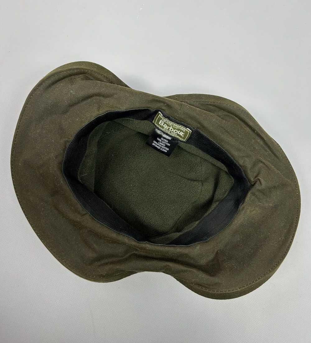 Barbour Barbour Ladies Rose Olive Wax Hat Size M - image 8