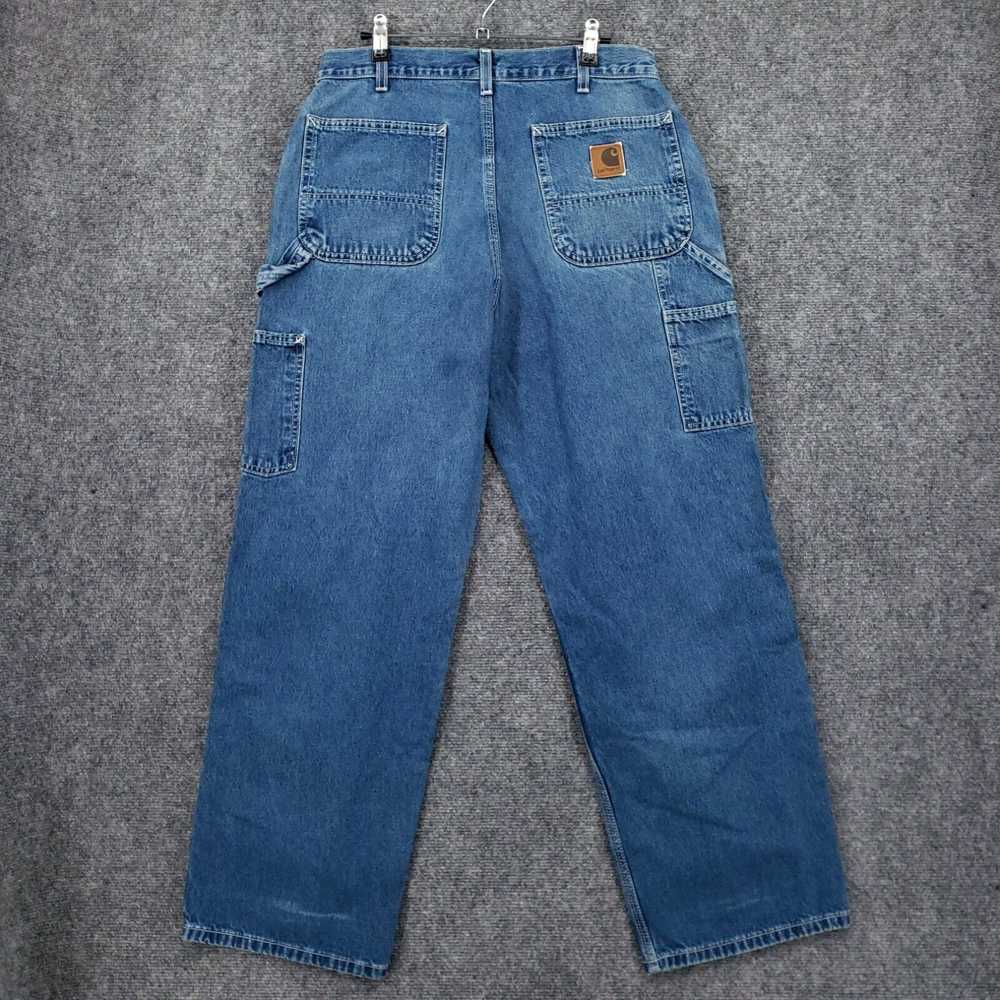 Carhartt Carhartt Jeans Mens 34x30 Blue Dungaree … - image 2