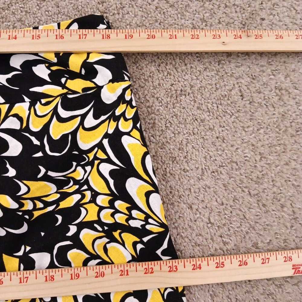 Vintage Cato Skirt Size 16 Yellow Black Geometric… - image 3