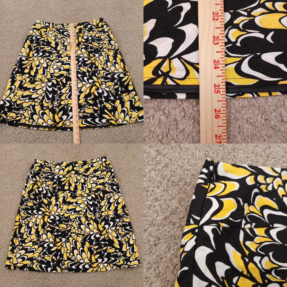 Vintage Cato Skirt Size 16 Yellow Black Geometric… - image 4
