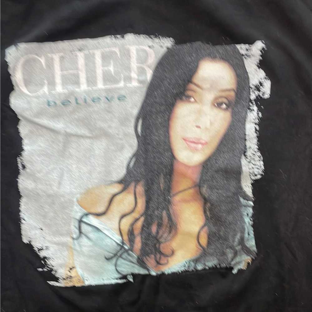 Vintage 1999 Cher Believe Tour Giant T-shirt Large - image 2
