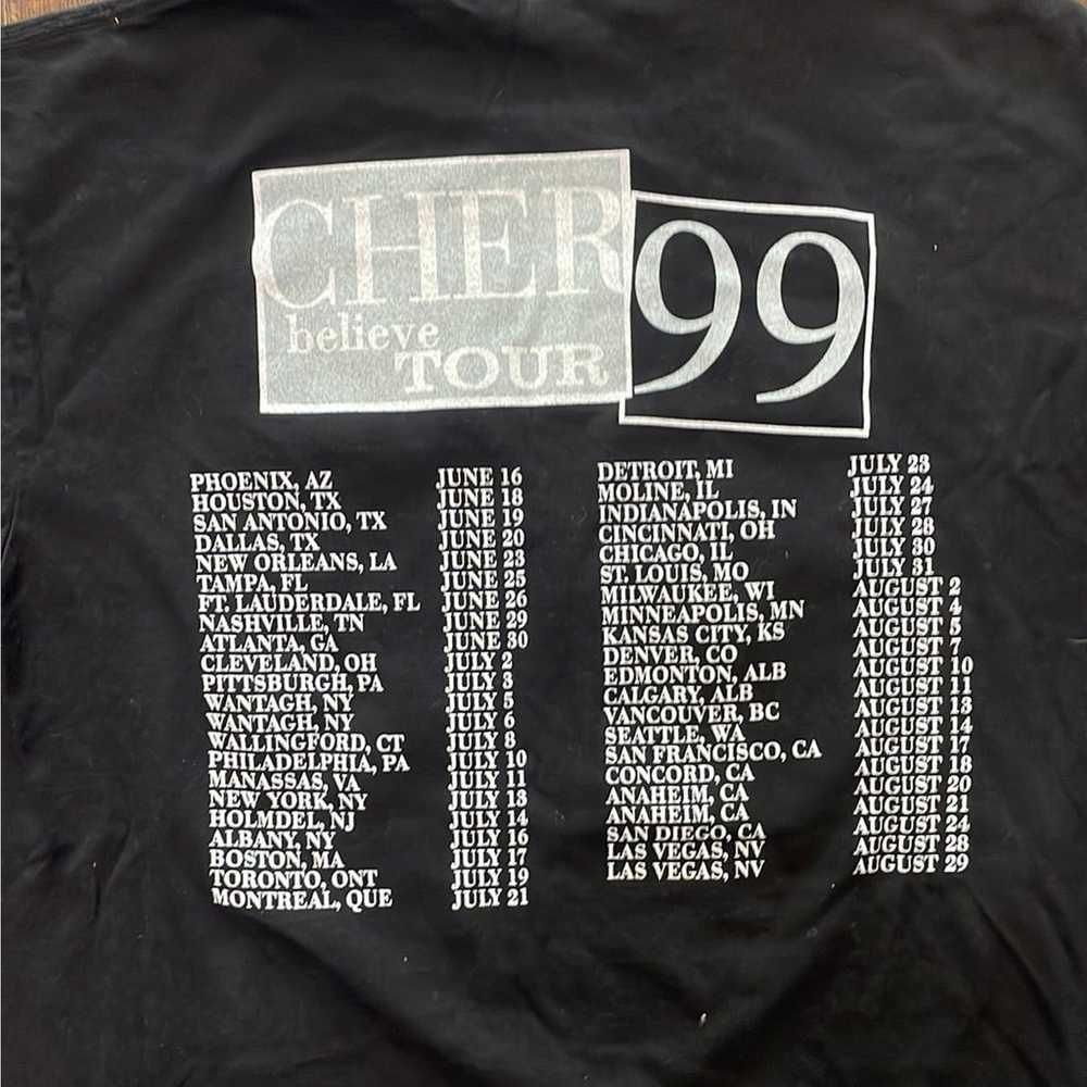 Vintage 1999 Cher Believe Tour Giant T-shirt Large - image 5