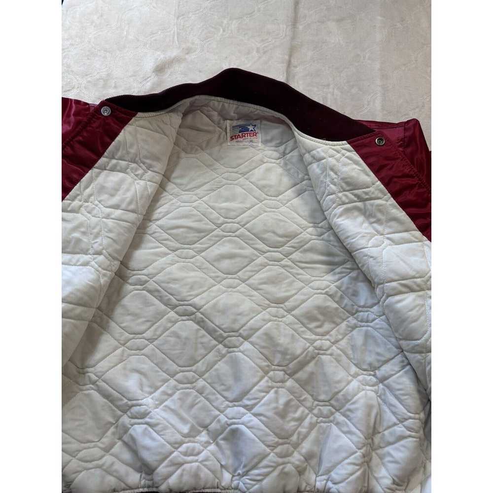 1980's Starter Alabama Satin Stadium Jacket Quilt… - image 4