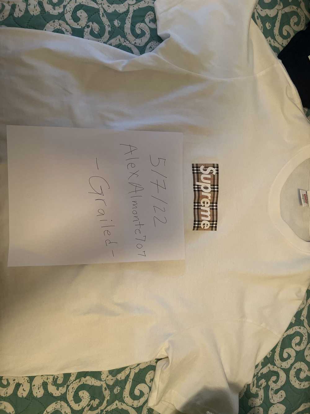 Supreme Supreme Burberry T-shirt - image 6