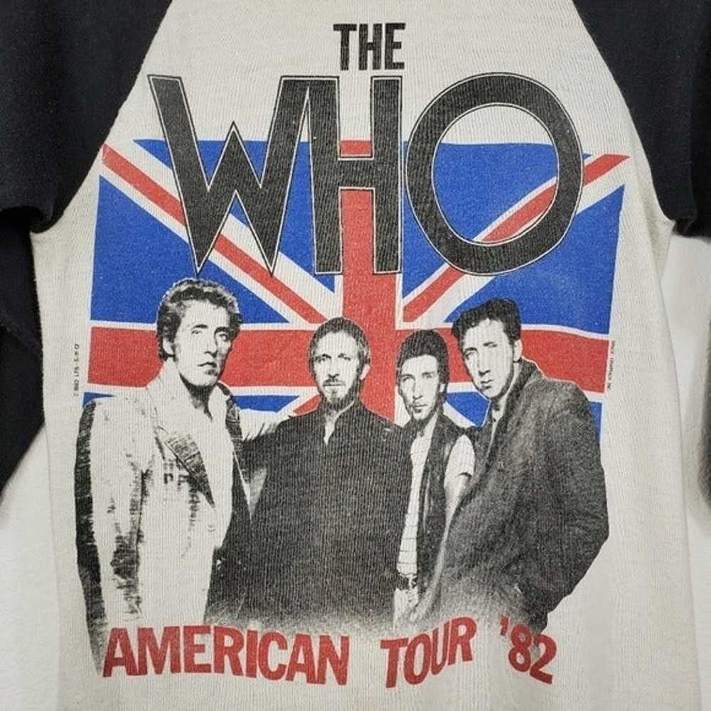 The Who American Tour Raglan Band Shirt - image 2