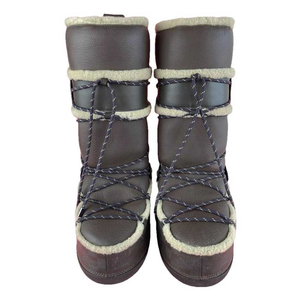 Louis Vuitton Snowball leather boots - image 1