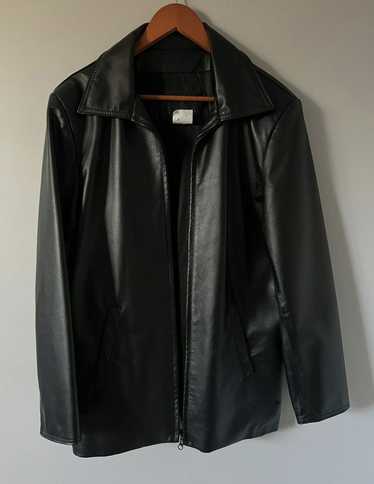 Genuine Leather × Leather Jacket × Vintage Black V