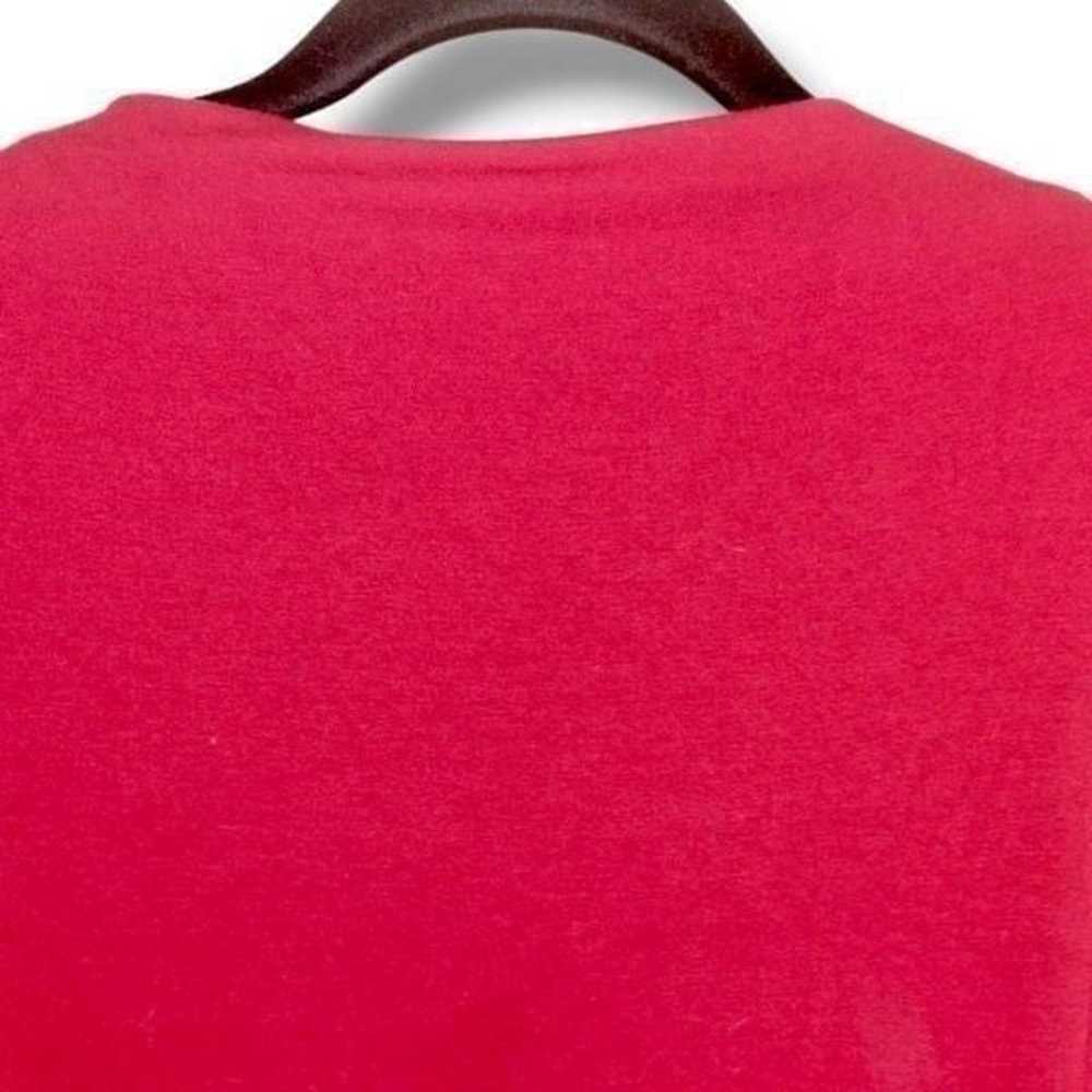 Eileen Fisher Womens Dress Sz Large Red Jersey Mi… - image 3