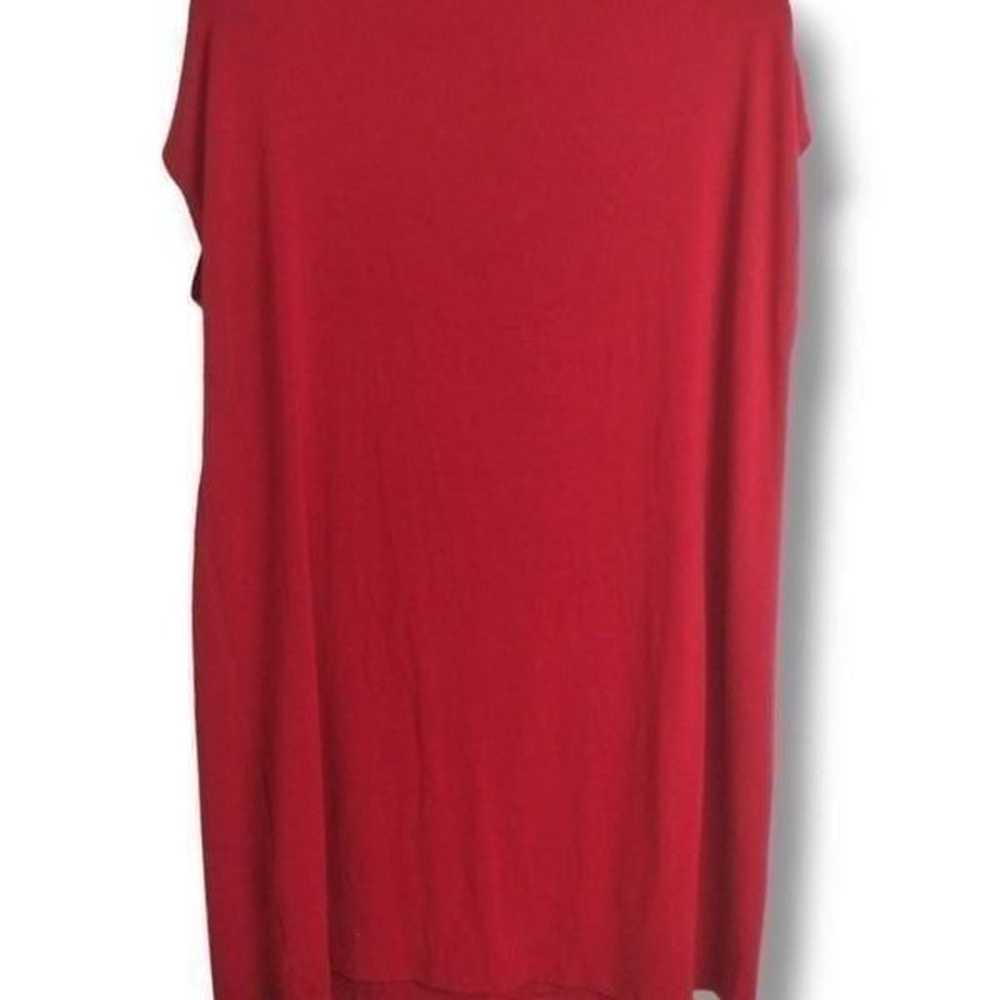 Eileen Fisher Womens Dress Sz Large Red Jersey Mi… - image 5