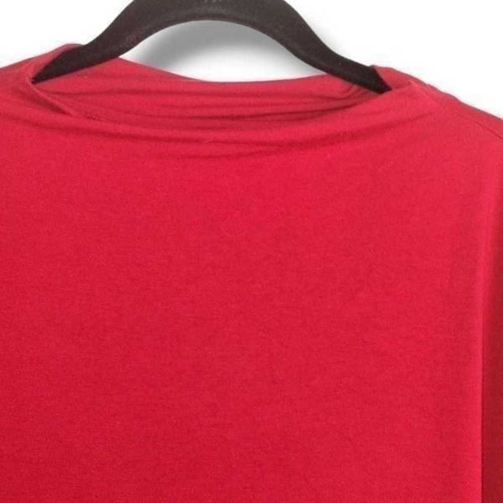 Eileen Fisher Womens Dress Sz Large Red Jersey Mi… - image 6