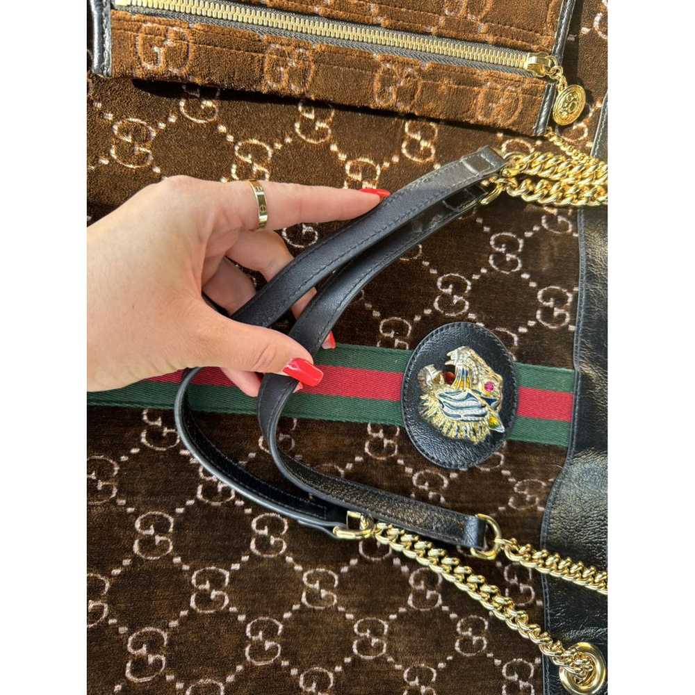 Gucci Rajah velvet clutch bag - image 3