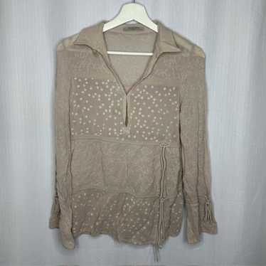 Allsaints Abelie Embroidered Long Sleeve Blouse - image 1