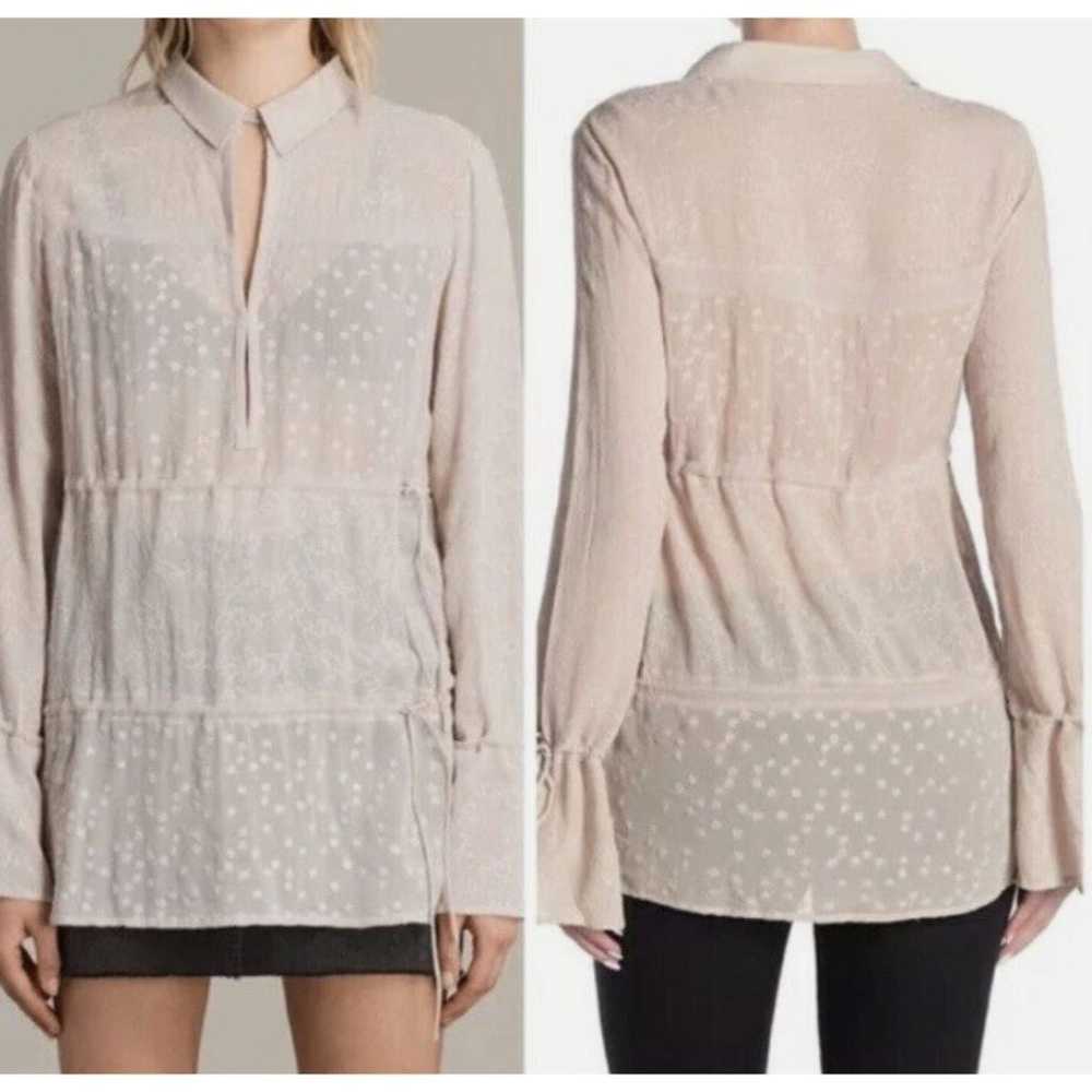Allsaints Abelie Embroidered Long Sleeve Blouse - image 5