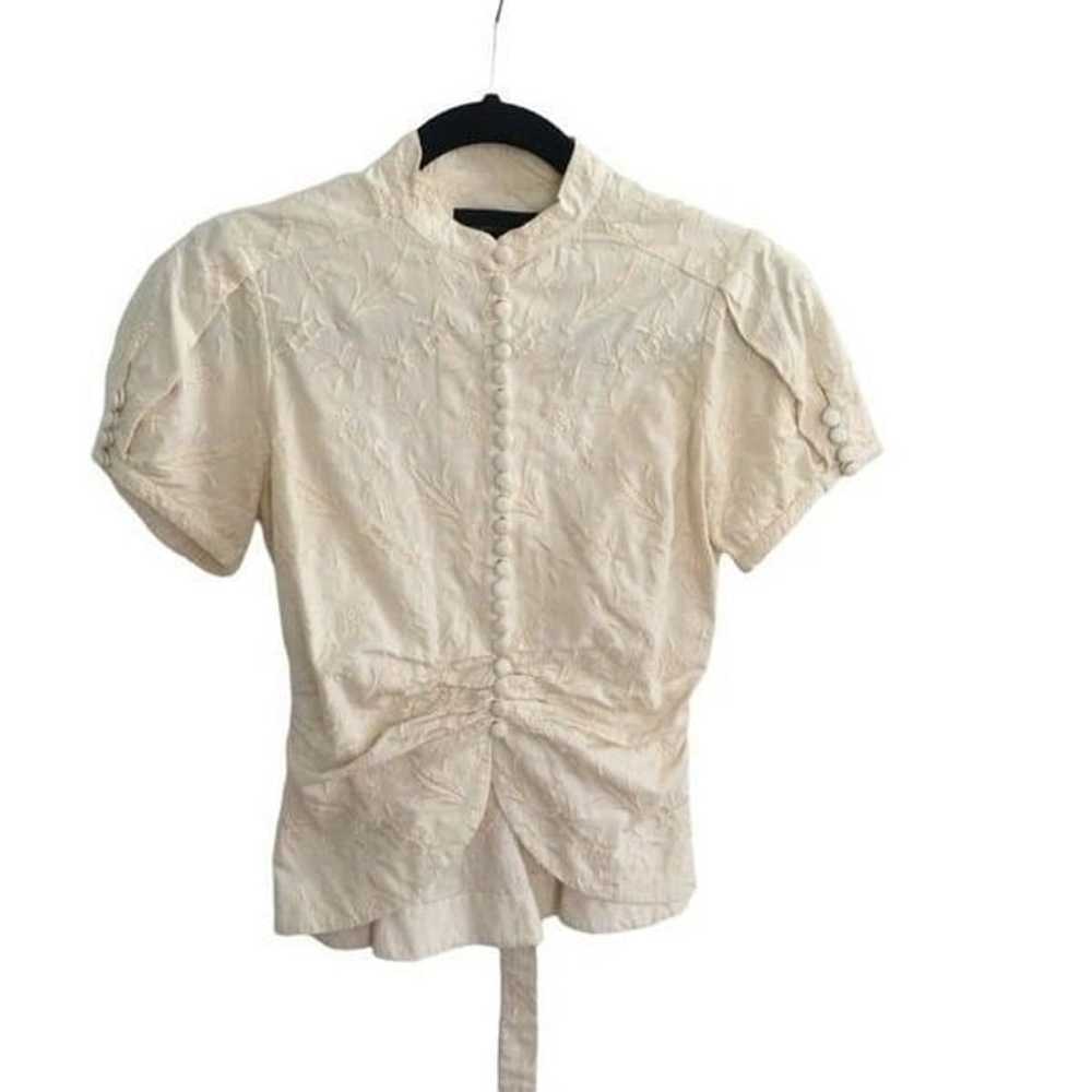 BCBG maxazria Women's Blouse Cream - image 2