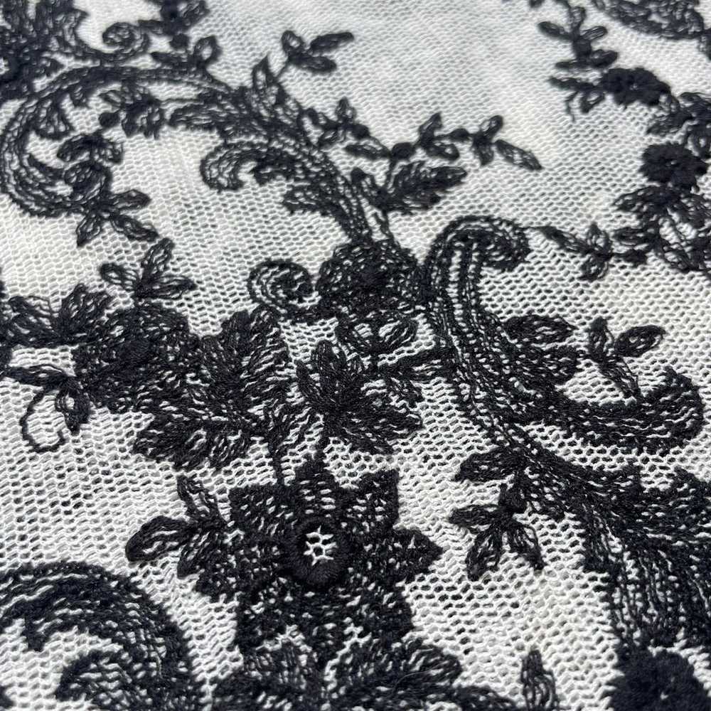Vintage Karen Kane Lace Embroidered Peasant Top W… - image 6