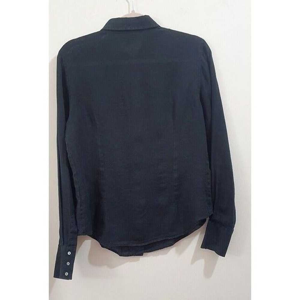 Gianfranco Ferre Vintage Black Shirt, 100% lino L… - image 2
