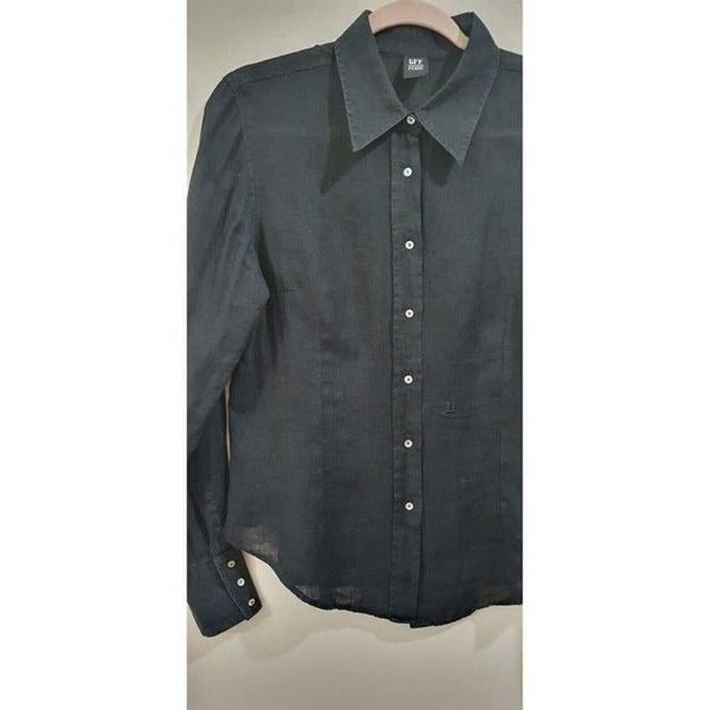 Gianfranco Ferre Vintage Black Shirt, 100% lino L… - image 3