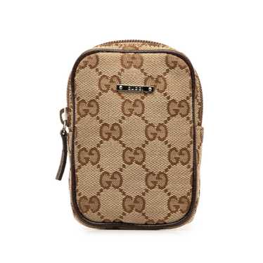 Brown Gucci GG Canvas Cigarette Case - image 1