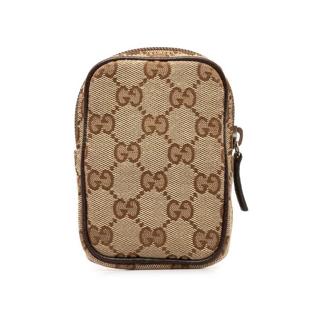 Brown Gucci GG Canvas Cigarette Case - image 3