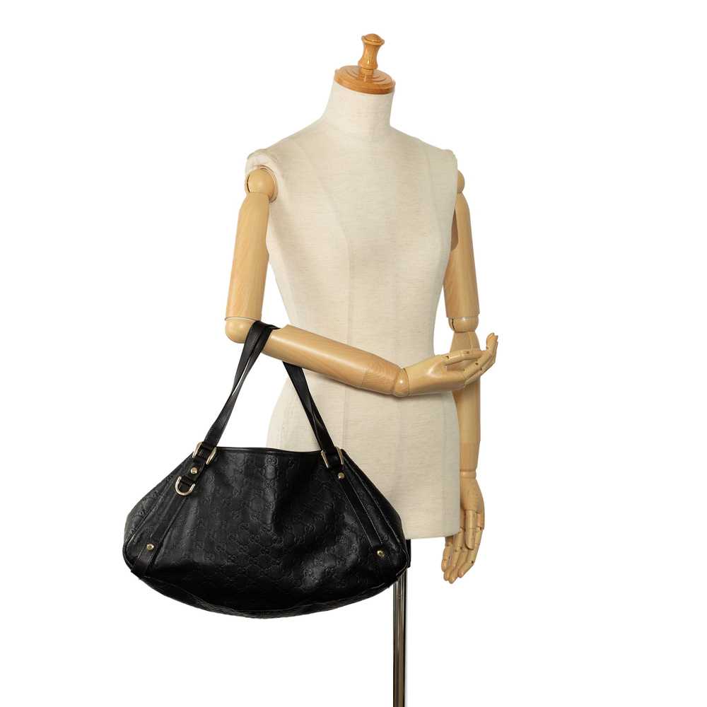 Black Gucci Guccissima D Ring Pelham Shoulder Bag - image 9