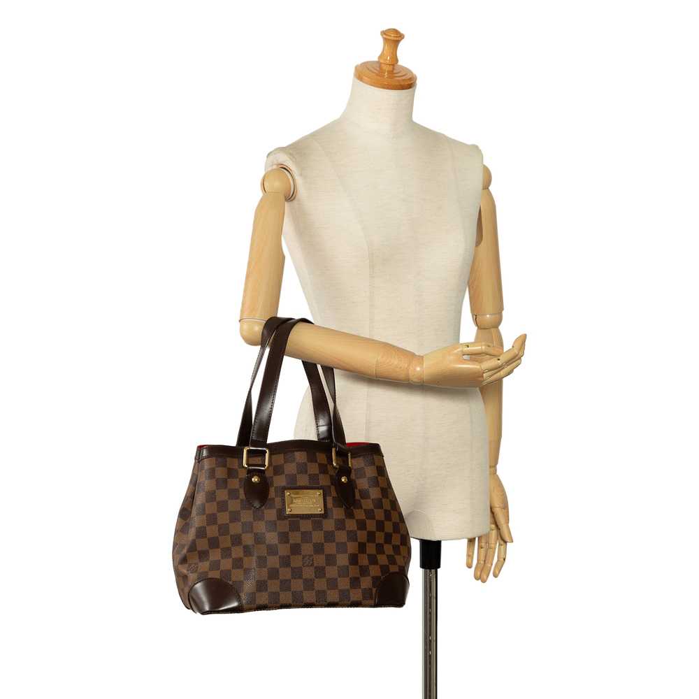 Brown Louis Vuitton Damier Ebene Hampstead PM Tot… - image 9