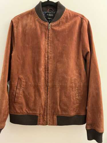 Obey Brown Suede obey bomber jacket