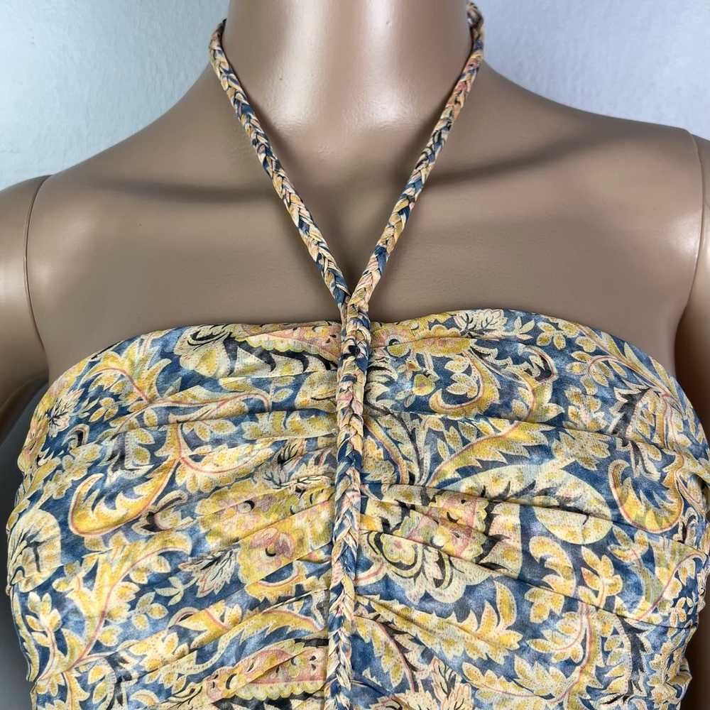 $398 NEW VERONICA BEARD SILK PAISLEY PRINT HALTER… - image 4