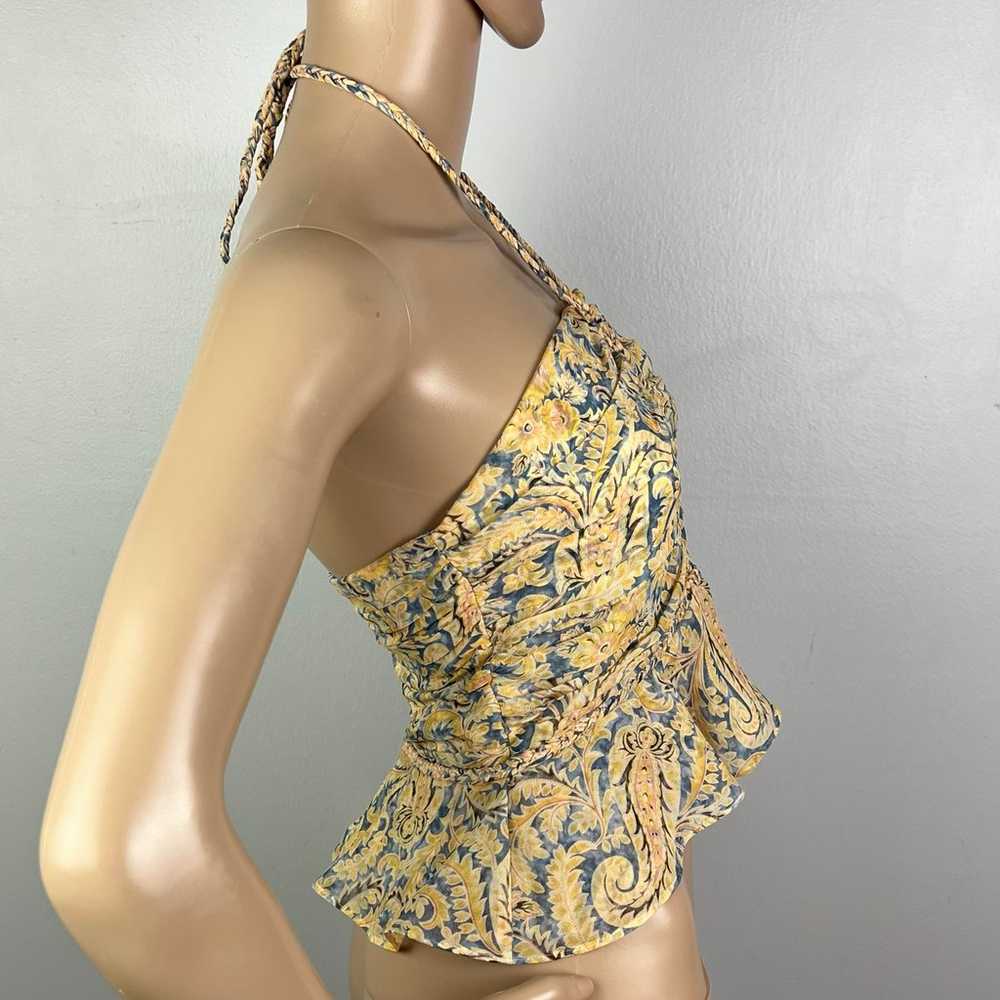 $398 NEW VERONICA BEARD SILK PAISLEY PRINT HALTER… - image 6