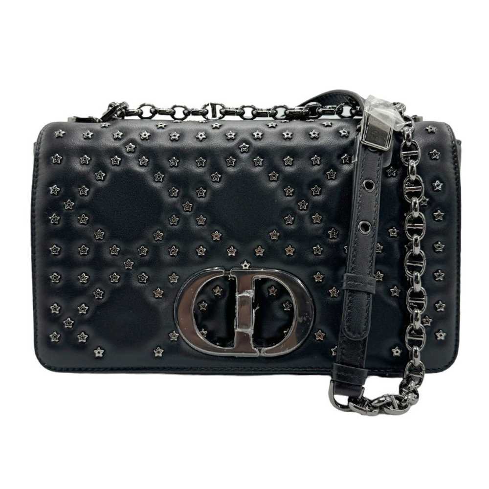 CHRISTIAN DIOR Shoulder Bag CARO Leather Black Wo… - image 1