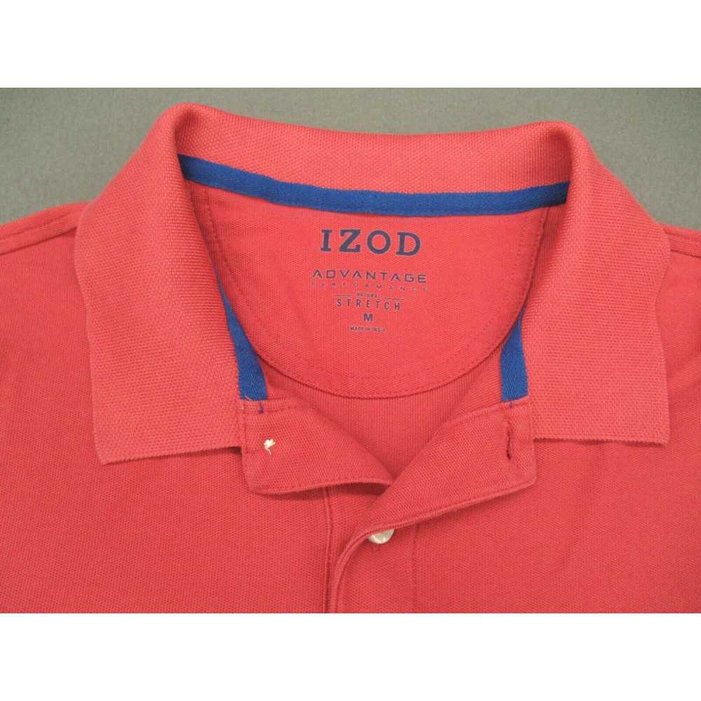 Izod IZOD Polo Shirt Mens Medium Red Short Sleeve… - image 3