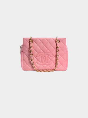 Chanel 2004-2005 Pink Quilted Caviar Petit Timeles