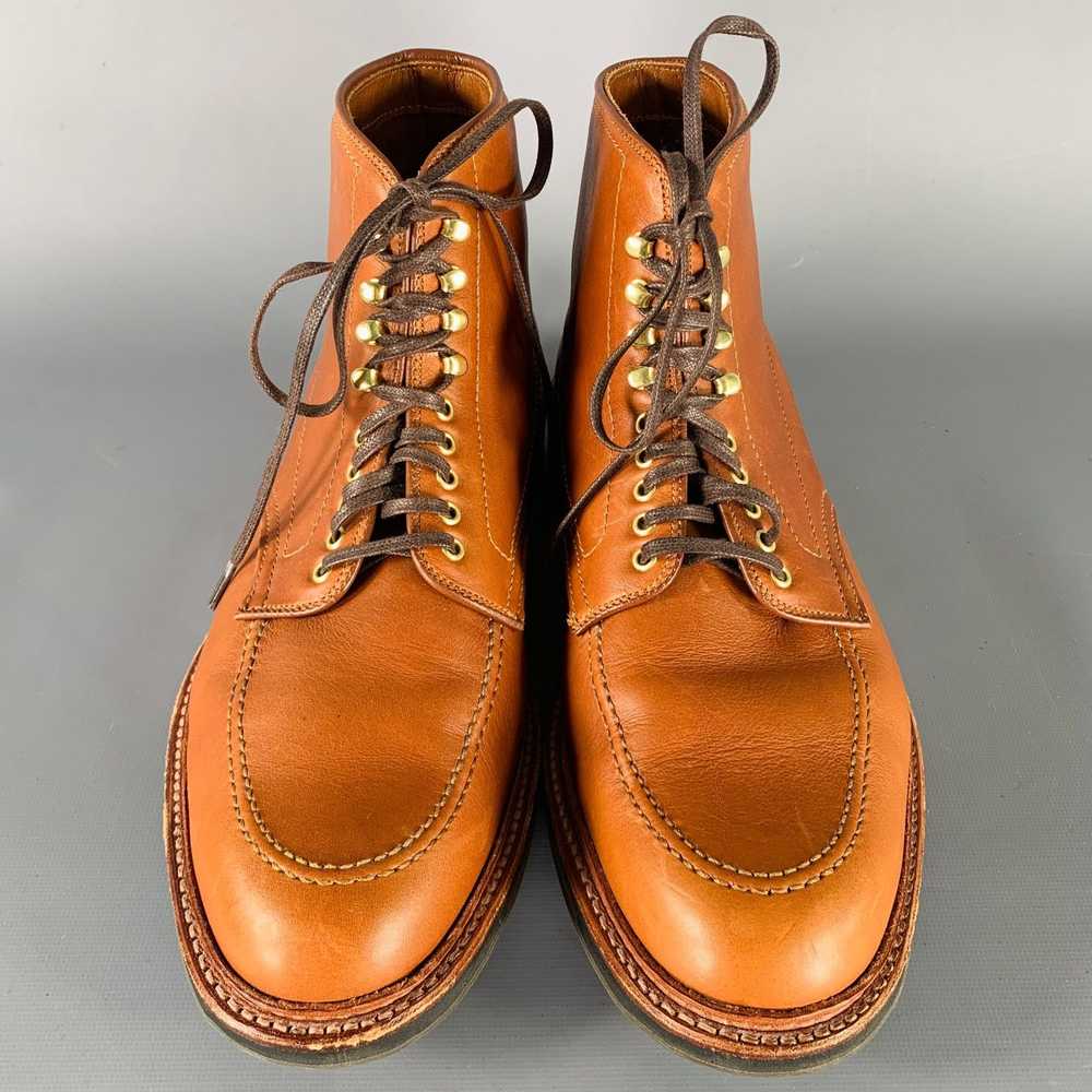 Alden Brown Leather Lace Up Boots - image 4