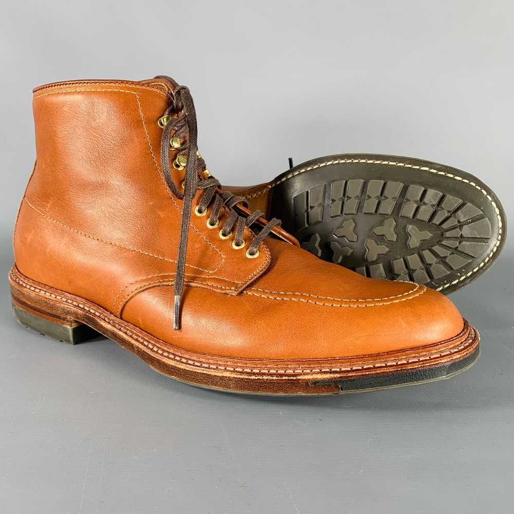 Alden Brown Leather Lace Up Boots - image 5